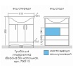 Мебель для ванной Санта Верона 80 см напольная, белый