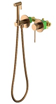 Смеситель Timo Saona 2339/19SM с гигиеническим душем, розовое золото