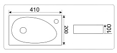 Раковина CeramaLux N 9265 41 см