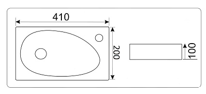 Раковина CeramaLux N 9265 41 см