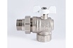 Шаровой кран PROFACTOR PF STANDARD угловой с полусгоном, в/н, ручка бабочка, 1 дюйм PF UBV 326A