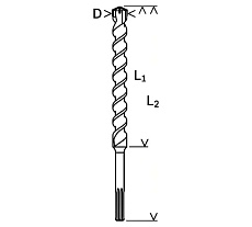 Бур SDS-max (32x400х520 мм; М4) Bosch 2.608.685.875