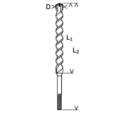 Бур SDS-max (32x400х520 мм; М4) Bosch 2.608.685.875