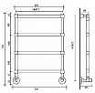 Полотенцесушитель водяной Margaroli Sole 4424704(26)GDN 53x72 золото