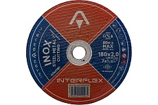 Круг отрезной круг INOX A046TBF 180x2x22 мм, Т41, нержавеющая сталь, металл Interflex 4079182010