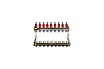 Коллекторный блок для теплого пола 1x3/4EU отв.-9 Gekon GK 74109