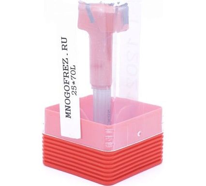 Сверло чашечное четырехзаходное по дереву FT120212L (25х70 мм; хв-к 10 мм; левое вращение) МНОГОФРЕЗ 6599