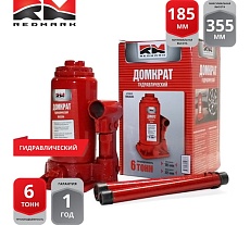 Гидравлический домкрат REDMARK 6 т, высота мин/макс 185/355 мм RM20206