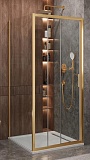 Душевой уголок Cezares MOLVENO-AHF-31-100/90-C-BORO-IV 100x90 прозрачный, брашированное золото
