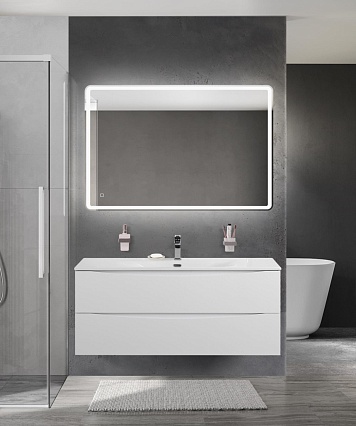 Мебель для ванной BelBagno Marino-Cer-N 120 см Bianco Lucido