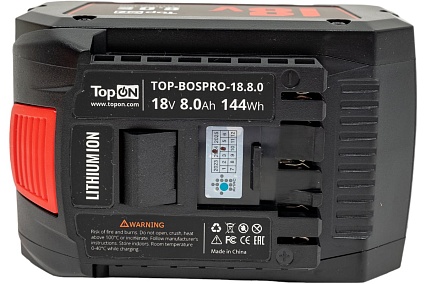 Аккумулятор для BOSCH PROCORE 18V 8.0AH (LI-ION) Topon TOP-BOSPRO-18.8.0
