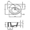Раковина Jacob Delafon Ove 50 см E1708