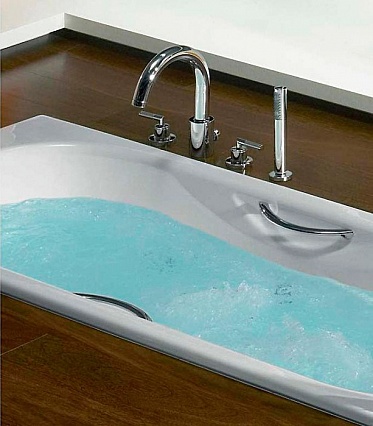 Чугунная ванна Roca Malibu 170x70 см, арт. 2333G0000 с отверстиями для ручек