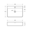 Раковина BelBagno BB1338 60 см