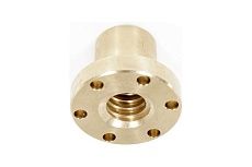 Гайка трапецеидальная с фланцем TECHNIX бронза d=16 мм, шаг резьбы 4 мм, прав. резьба, BFM 16-4-D BFM164DTECHNIX