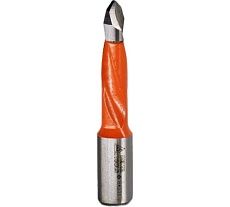 Сверло сквозное 8х57 мм, хв-к 10 мм, L Deltatools 06-0081