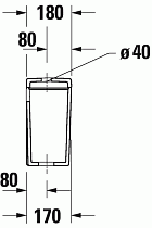 Бачок для унитаза Duravit D-Neo 094410 для подключения снизу слева