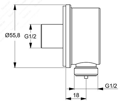 Шланговое подключение Ideal Standard IdealRain B9448AA