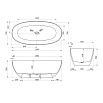 Ванна из смолы Vincea VBT-6T01BR 170x75 см янтарь