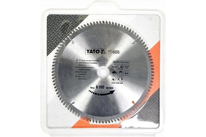 Диск отрезной по алюминию 250x30x3x2.2 мм, 100Т Yato YT-6095