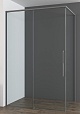 Душевой уголок Vincea Ultima VSR-7UL1010CLGM 100x100 вороненая сталь, прозрачное