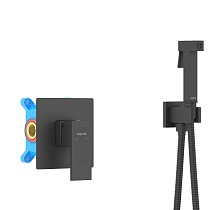 Душевой набор Aquatek Либра AQ1619MB черный матовый