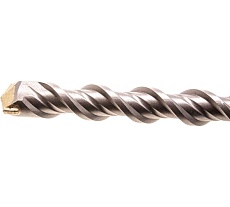 Бур по бетону, двойная спираль, Cobalt W-tip (22x600 мм; SDS PLUS) Denzel 705055