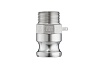 Камлок тип F TITAN LOCK серия EcoLine ниппель, наружая резьба BSP 3/4, AISI304, TL75FSS-EL