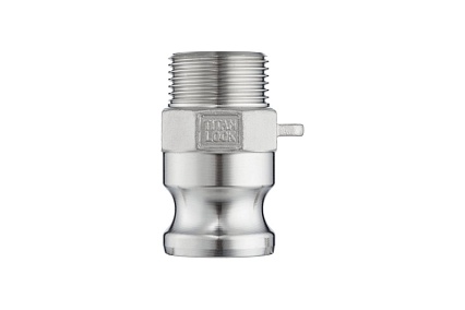 Камлок тип F TITAN LOCK серия EcoLine ниппель, наружая резьба BSP 3/4, AISI304, TL75FSS-EL