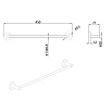 Полотенцедержатель AQUAme Trento AQM7203CR хром
