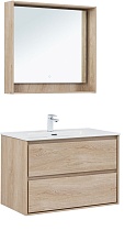 Мебель для ванной Aquanet Милан 100 см дуб светлый