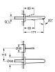 Смеситель для раковины Grohe Eurodisc Joy 19968LS0 внешняя часть