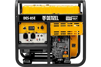 Дизельный генератор Denzel DES-85E 8.5 кВт, 230 В, 16 л, электростартер 94415