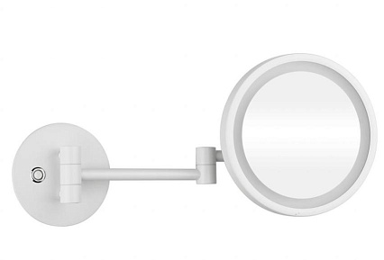 Зеркало косметическое Bemeta White 112101144 белый с подсветкой LED (сенсорное)