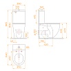 Унитаз-компакт RGW SW-03 безободковый, с микролифтом 67420103-01