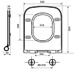 Крышка-сиденье для унитаза Timo TD-300 с микролифтом (к унитазам ТК-301, 303)