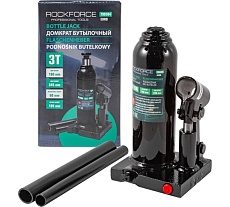 Гидравлический бутылочный домкрат Rockforce с клапаном, 3 т RF-T90304EURO RF-T90304/Euro/(15111)