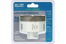 Коронка алмазная по керамограниту 70 мм, M14 на УШМ Diamond Industrial DIDKVP70M14