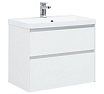 Тумба с раковиной Aquanet Гласс 80 см, белый