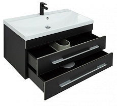 Мебель для ванной Aquanet Верона New 90 см черный матовый