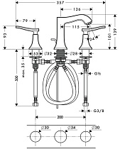 Смеситель для раковины Hansgrohe Metris Classic 31073000