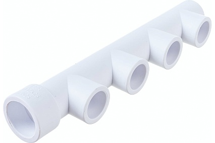 Коллектор Blue Ocean полипропиленовый 4 отвода - 32x25x4 PPRF/FCETA(W) -32х25х4