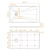 Поддон для душа RGW TSS-W 160x90 стеклокомпозит, белый 553502916-01