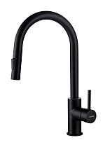 Смеситель для кухни Aquatek Европа AQ1384MB черный матовый