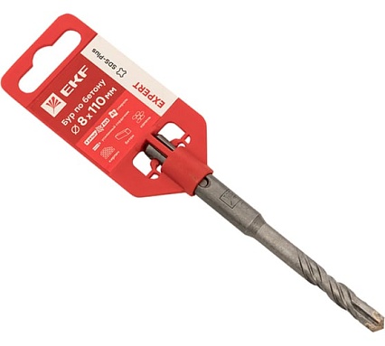 Бур по бетону Expert (8x110 мм; 4 резца; SDS-plus) EKF db-8-110-4x4