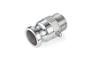 Камлок тип F TITAN LOCK серия EcoLine ниппель, наружая резьба BSP 3/4, AISI304, TL75FSS-EL