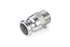 Камлок тип F TITAN LOCK серия EcoLine ниппель, наружая резьба BSP 3/4, AISI304, TL75FSS-EL