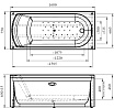Акриловая ванна Ваннеса Кэти 168х75 с г/м Баланс хром