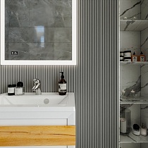 Мебель для ванной Бриклаер Берлин 70 см белый глянец