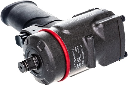 Компактный пневматический ударный гайковерт Wiederkraft 1/2", 1200 Нм, 119 мм WDK-20420S